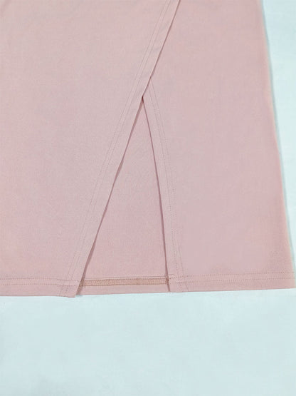 Pink One Shoulder 1950S Pink Ruffles Vintage Swing Dress